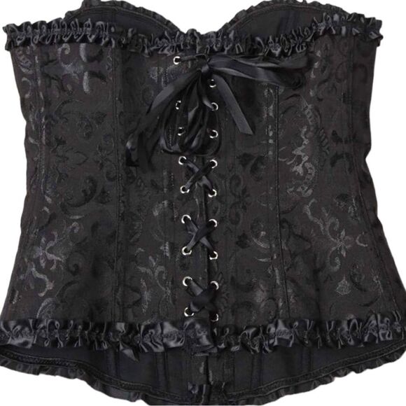 Black corset with lace up front and back. New - Picture 5 of 12